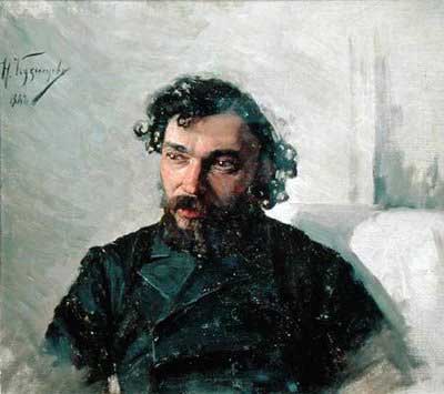 Nikolai Dmitrievich Kuznetsov fırçasından ressam Ivan Pochintonov