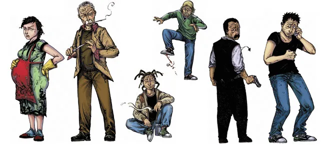 Leyla, İdris, Fuat, Ali, Maho, Erman...