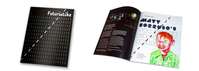 Futuristika Magazine 1. sayı kapak ve iç sayfa