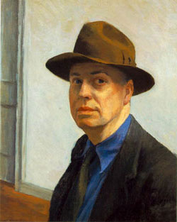 Edward Hopper'ın kendi yaptığı portresi...