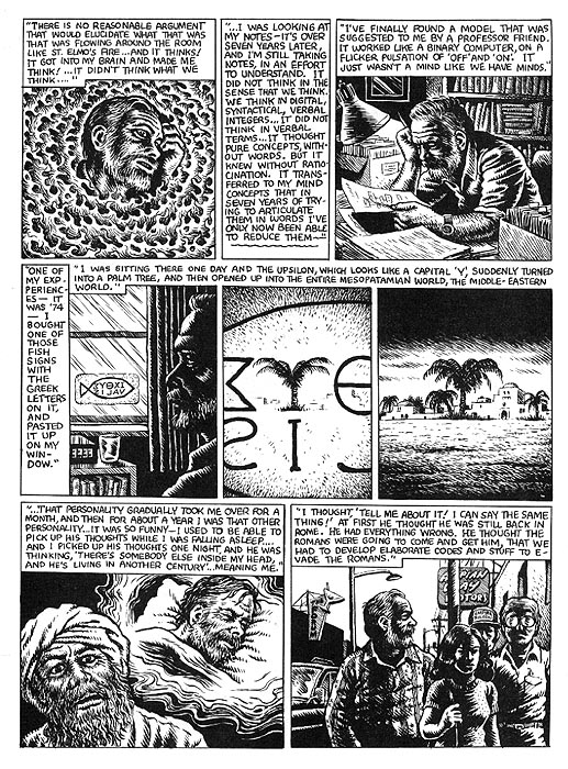 The Religious Experience of Philip K. Dick by R. Crumb from Weirdo #17 5