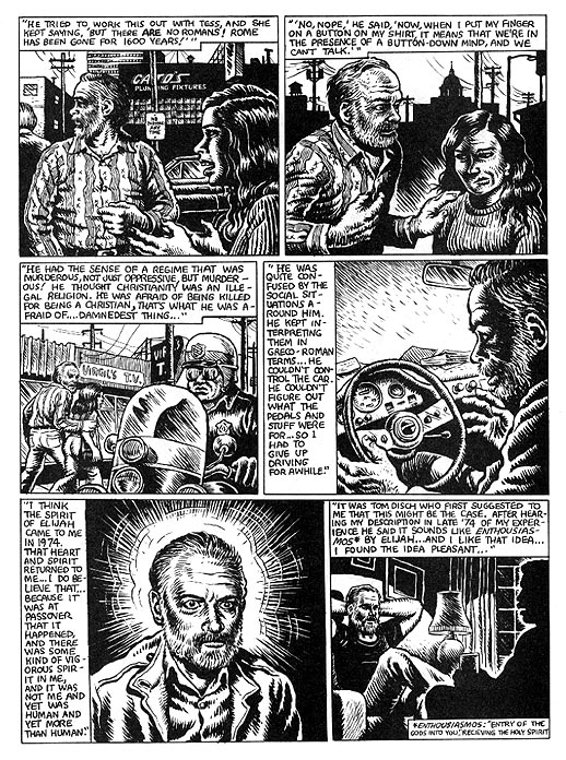 The Religious Experience of Philip K. Dick by R. Crumb from Weirdo #17 6