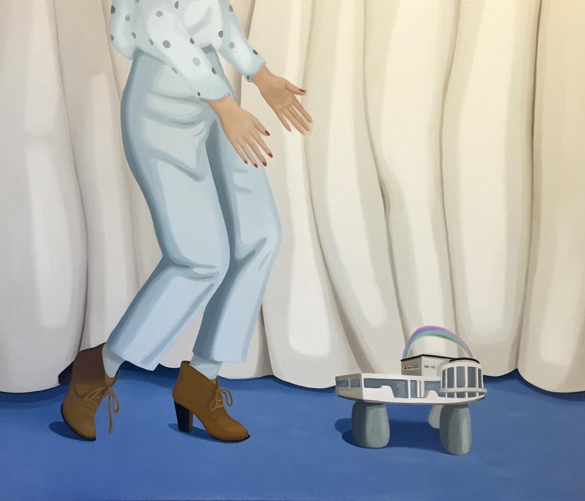 'Anthropocene Maceraları' serisi - Taksim'de Son Dans, 2016, tuval üzerine yağlıboya, 145 x 170 cm